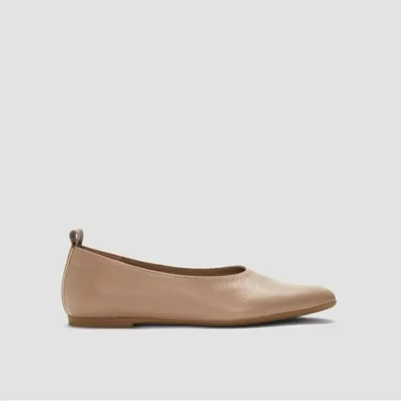 NEW EVERLANE THE day Glove Leather Flats in Tan - Picture 4 of 7
